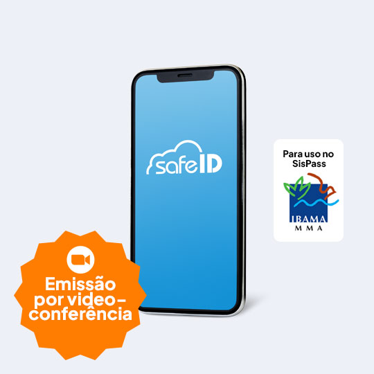 A3-SAFEID-SISPASS-VIDEO e-CPF A3 | Nuvem SafeID (1 ano) | SisPass | Videoconferência